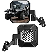 JOYTUTUS Wrangler Mirrors Doors Off or Doors On Compatible with Wrangler TJ JK & Unlimited, Wrang...