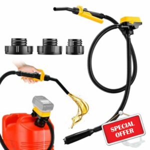 Cordless Fuel Transfer Pump Compatible with DeWalt 20V Milwaukee 18V Battery