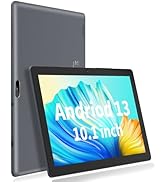 PRITOM 10 inch Kids Tablet Android 13 Tablet with Lanyard 64GB, Quad-Core, HD IPS Display, WiFi, ...