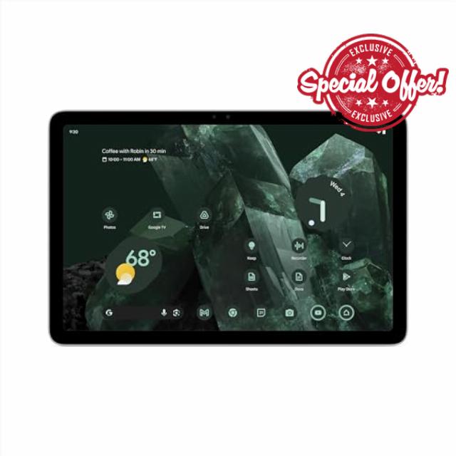 Google Pixel Tablet - Android Tablet with 11-Inch Screen and Extra-Long Battery Life - Hazel - 8 GB RAM - 256 GB