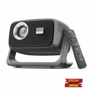 [Built in APP & Auto Focus] Native 1080P 4K Support Projector with Bluetooth 5.4 and Wifi 6 Portable Full HD