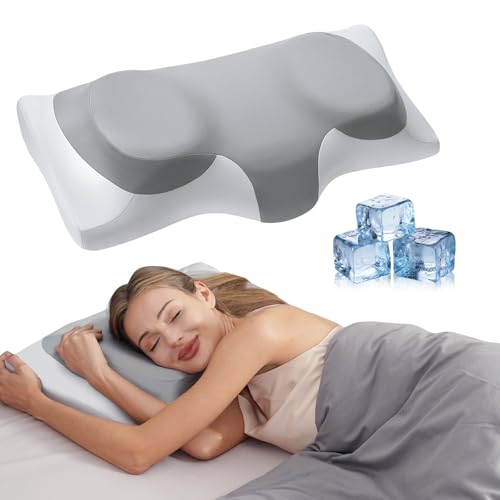Contour Cooling Gel Pillow for Neck Shoulder Pain Relief
