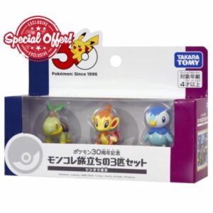 Takara Tomy Pokemon 30th Anniversary Moncolle Travel Set of 3 Pokémon Shin Ou Regio