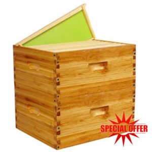 10 Frame Deep Beehive Box Langstroth Deep Brood Box 100% Dipped in Beeswax