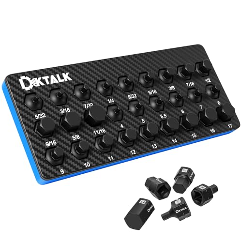 27PCS Impact Torx Socket Set with SAE & Metric Sizes (5/32"-11/16" & 4mm-17mm)