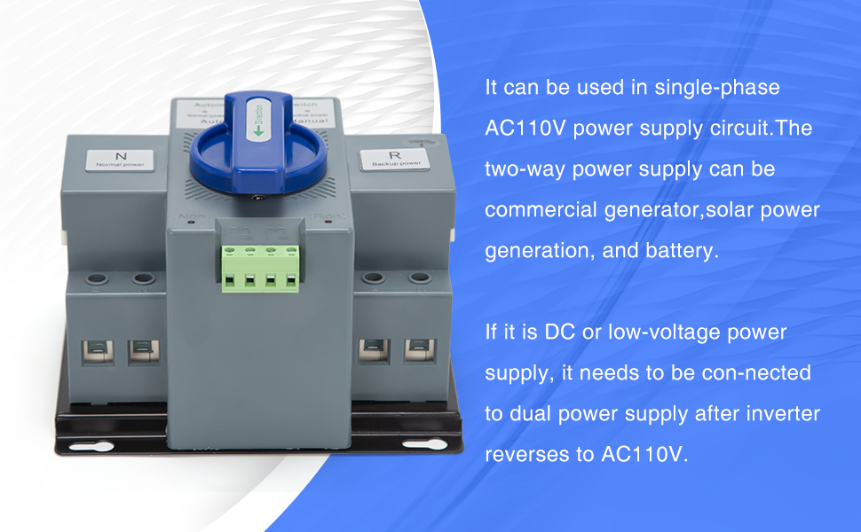 110v dual power transfer switch