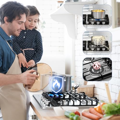 400 BTU Drop-in Gas Cooktop 4 Sealed Burners