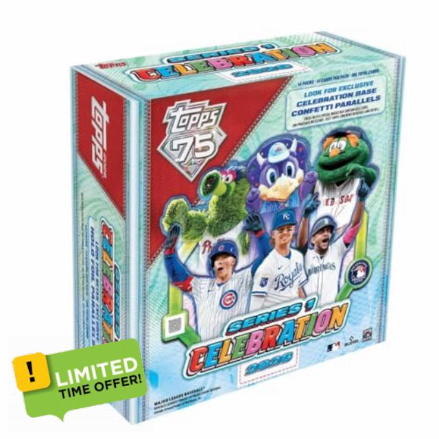 2026 Topps Series 1 Baseball Celebration - Mega Box - 75th Anniversary Editio