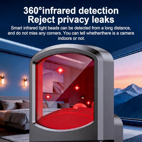 Compact Personal Privacy Scanner with Adjustable Sensitivity (Black)