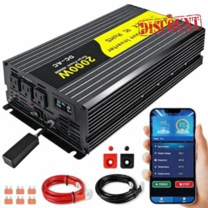 Bluetooth APP Remote Control 2000W Pure Sine Wave Inverter