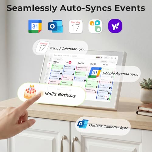 Smart Family Wall Planner with Touchscreen