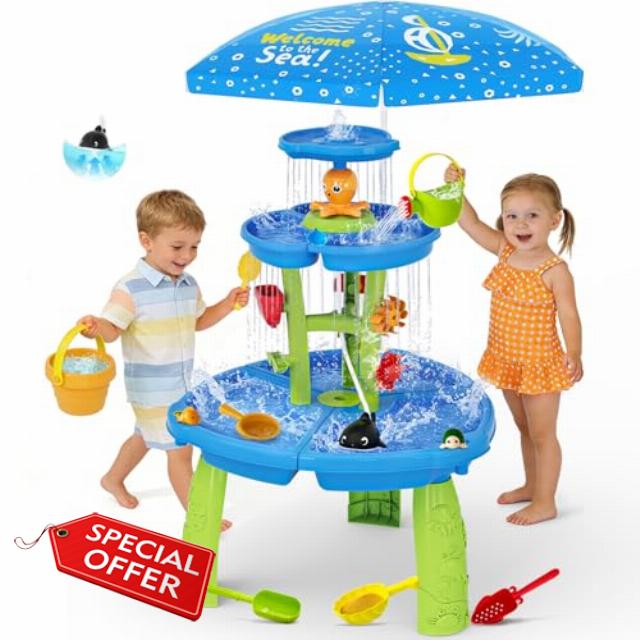 2026 Upgraded Water Table for Toddlers 3-5
