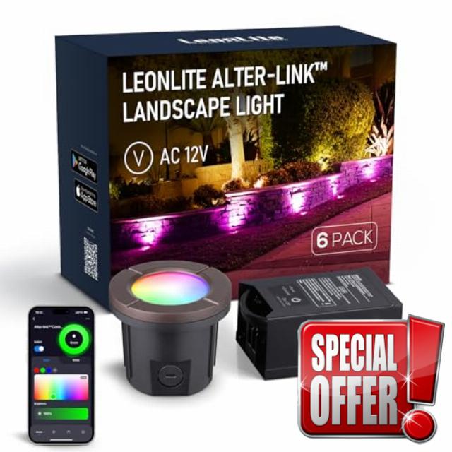 LEONLITE Alter-Link Series RGBCW Well Lights Landscape LED In Ground Outdoor