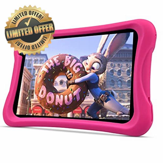 PRITOM 8 inch Quad Core Kids Android Tablet