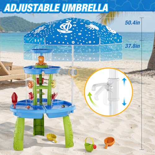 Rain Showers Splash Pond Toys for Outdoor Beach Backyard Summer
