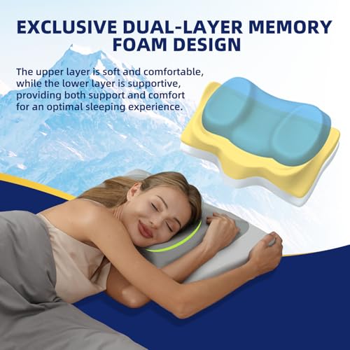 Ergonomic Orthopedic Adjustable Deep Sleep Bed Pillow for Side