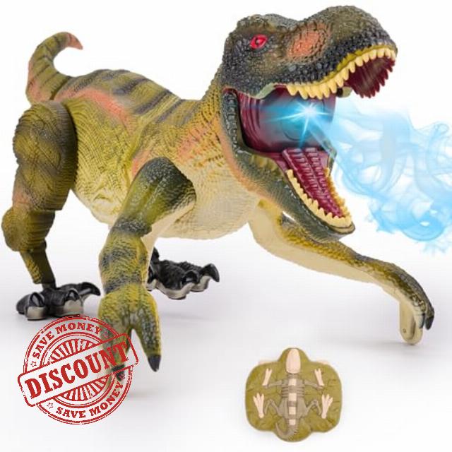 NEXBOX Remote Control Dinosaur Toys for Kids 3-5 5-7 Year Old