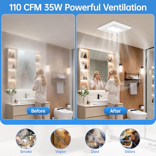 1.0 Sone Quiet Ceiling Vent Fan