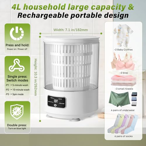 4L Large Capacity Underwear Washing Machine