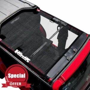 Mabett Sunshade for Ford Bronco 4 Door 2026 2021-2025 Bimini Sun Shade Top，Mesh Sunshade for Ford Bronco Blocks UV