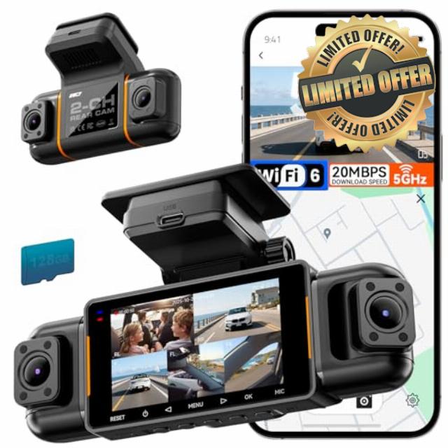 IIWEY N9 5 Channel Dash Cam 360° View