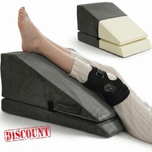 Leg Elevation Pillow for Knee Surgery Recovery - Adjustable Wedge Pillow for Legs