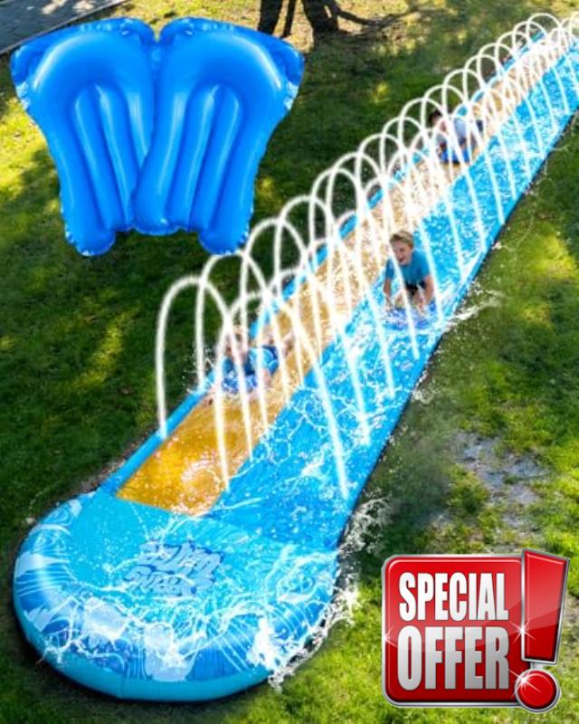 Spring Water Extra Long Slip and Water Slide for Kids Adults Backyard
