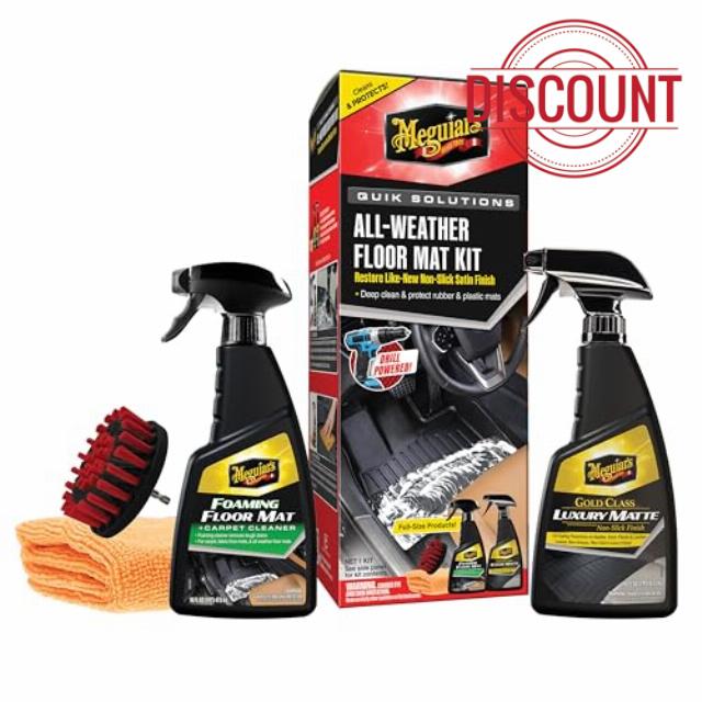Meguiar’s Quik Solutions All-Weather Floor Mat Kit