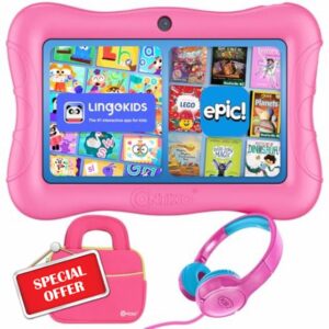 Contixo 7" Kids Learning Tablet Bundle - Headphones