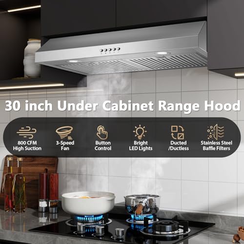 Stainless Steel Kitchen Hood 800CFM