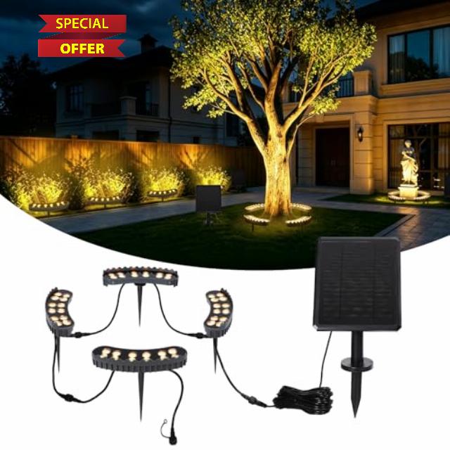 Solar Ring Tree Lights Outdoor