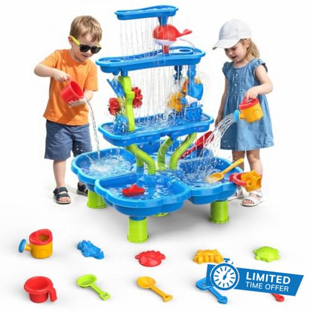 HeySplash Water Table for Toddlers 4-Tier