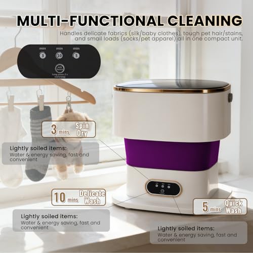 Foldable Countertop Clothes Washer & Dryer Combo