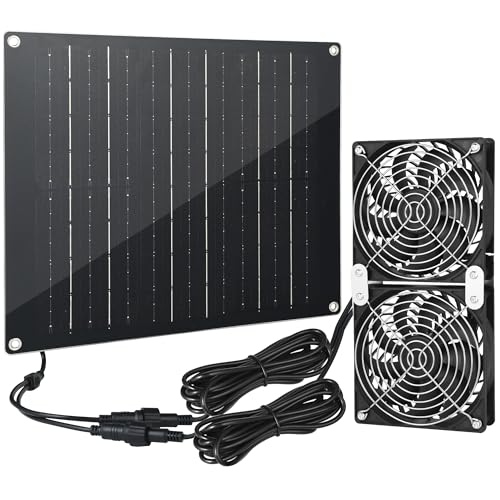30W Large Solar Fan Exhaust Dual Exhaust Fan