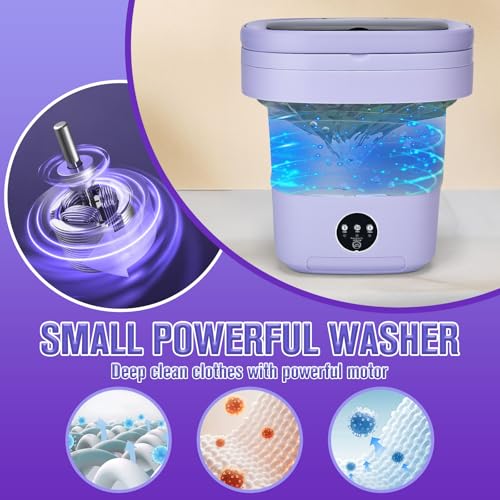 Baby Clothes - 3 Cleaning Modes with Spin Dryer Basket Ideal for Apartment
