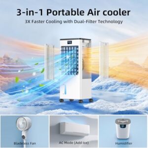 8L Evaporative Air Cooler with Remote and LED Display
