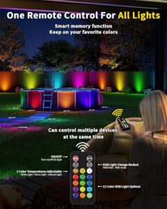 IP67 Waterproof Solar Garden 15 Multi Color Lights