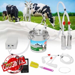 2-in-1 Upgrade 1.3Gal/5L Milking Machine for Cows and Goats