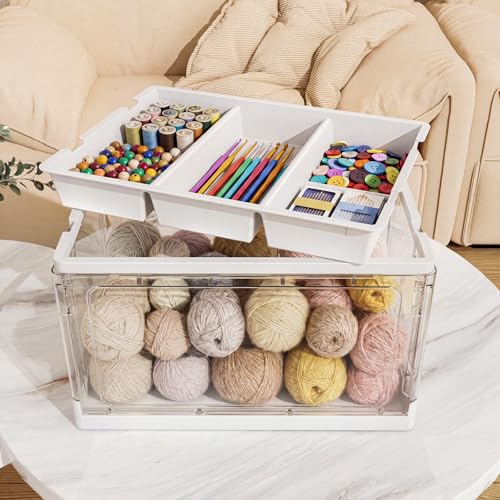 Craft Storage Box with Lid for Beads