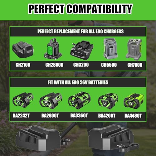 Compatible with EGO 56V Battery BA2800 BA1400 BA4200 BA56