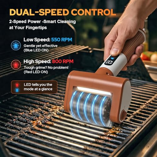 Variable Speed Cordless Grill Brush