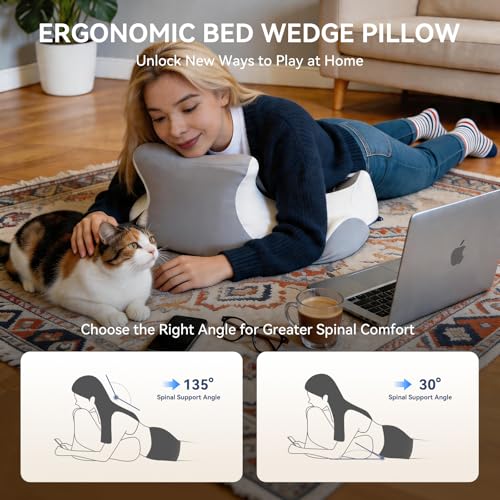 Chin & Back Support Pillows-Grey
