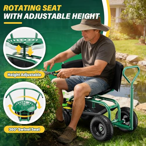 Garden Cart Workseat Stools for Seniors
