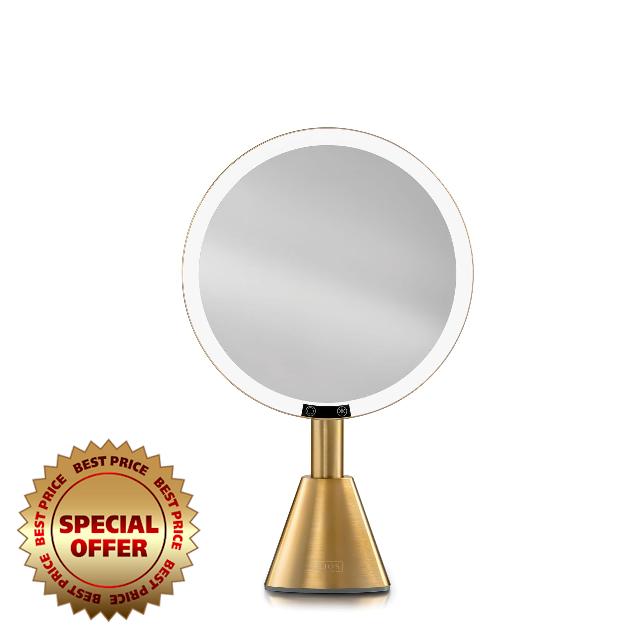Ilios Lighting 9" Lighted Makeup Mirror with 5X Magnification – Rechargeable LED Vanity Mirror