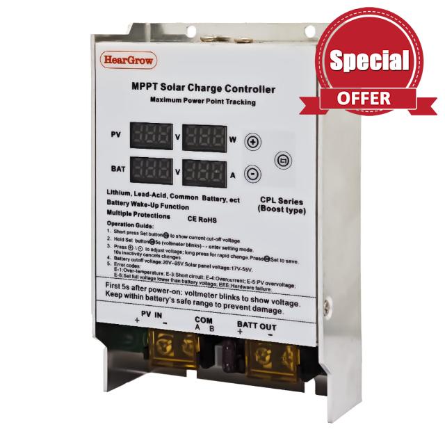 600W 30A Boost MPPT Solar Controller