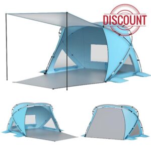 Elegear Beach Tent Sun Shelter with Canopy