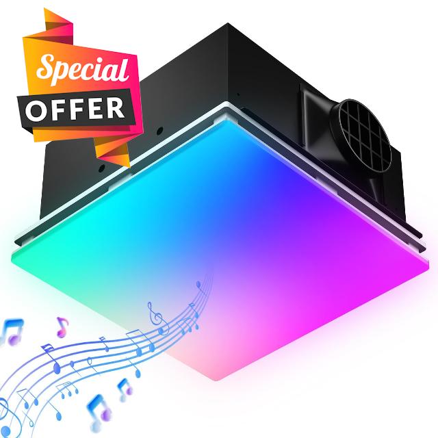 BSEED Wifi Smart Bathroom Exhaust Fan with Light
