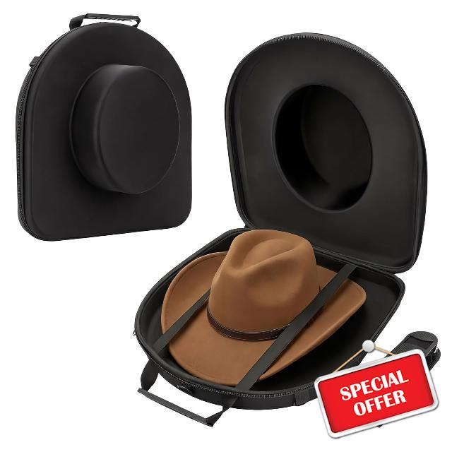 Cowboy Hat Box Hard Shell for Travel
