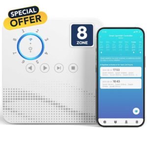Smart Sprinkler Controller WiFi with External Antenna 8 Zone