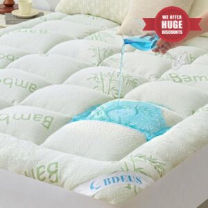 BDEUS Queen Mattress Topper Viscose Derived from Bamboo